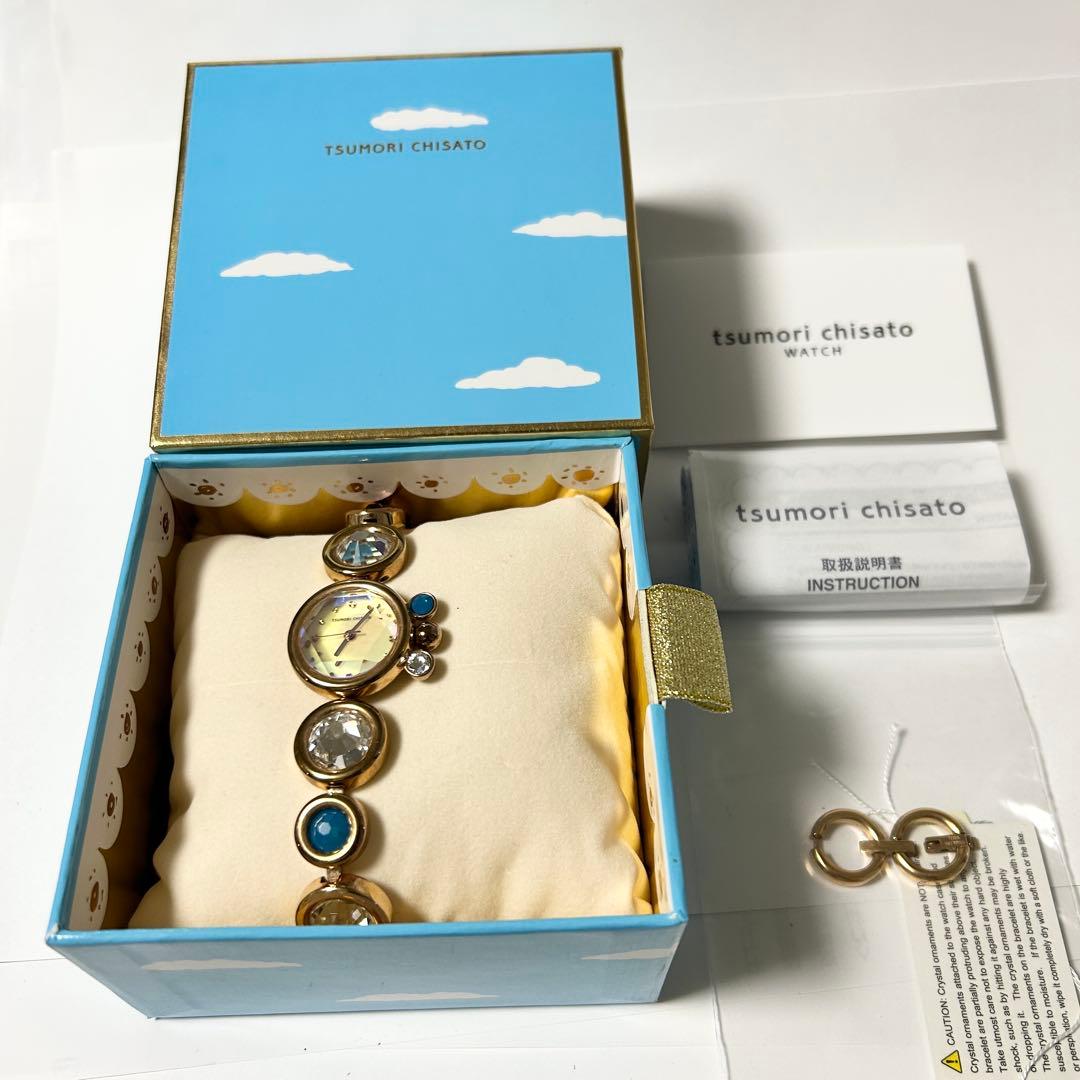 【新品電池/美品】tsumori chisato 宝石ねこ +箱、保証書など