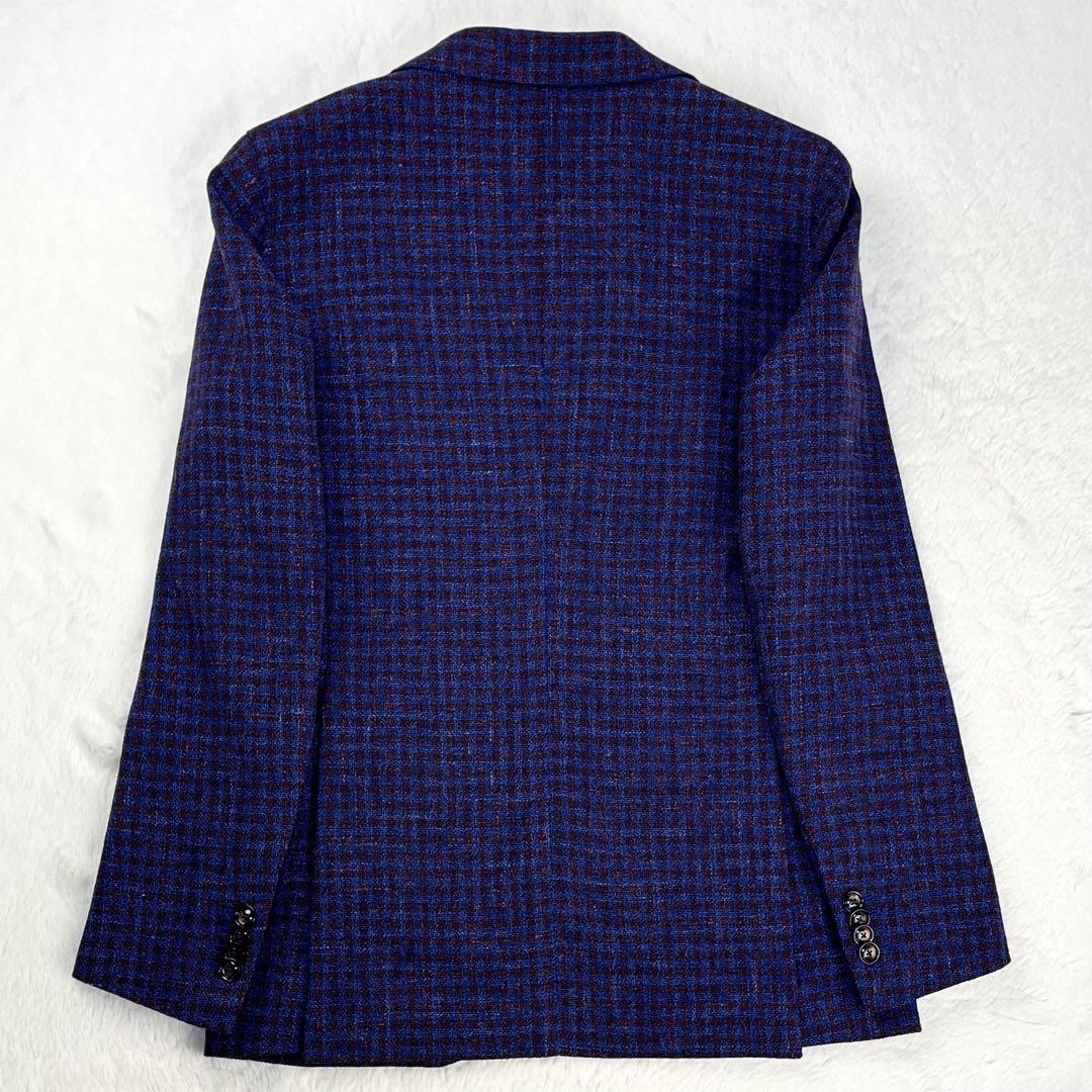 極美品 TAGLIATORE VESVIO バスケットウィーブ ブレザー 42