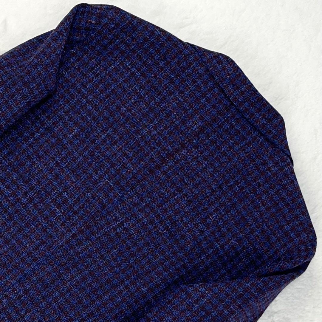 極美品 TAGLIATORE VESVIO バスケットウィーブ ブレザー 42