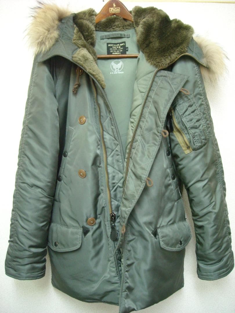 N-3B冬最強良品☆XL☆AVIREX/VINTAGE☆へイルメリーマガジン掲載