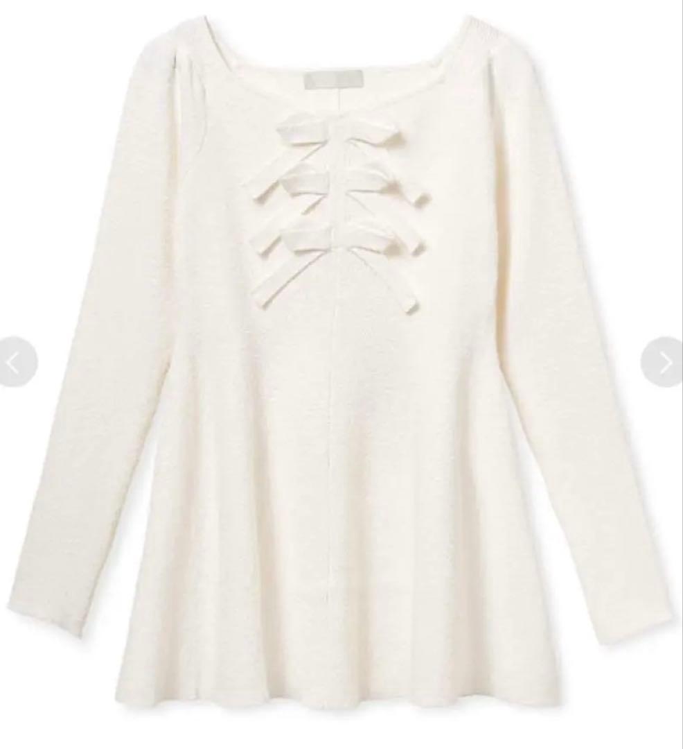 セルフォード CELFORD フロントリボンニットチュニック トップス