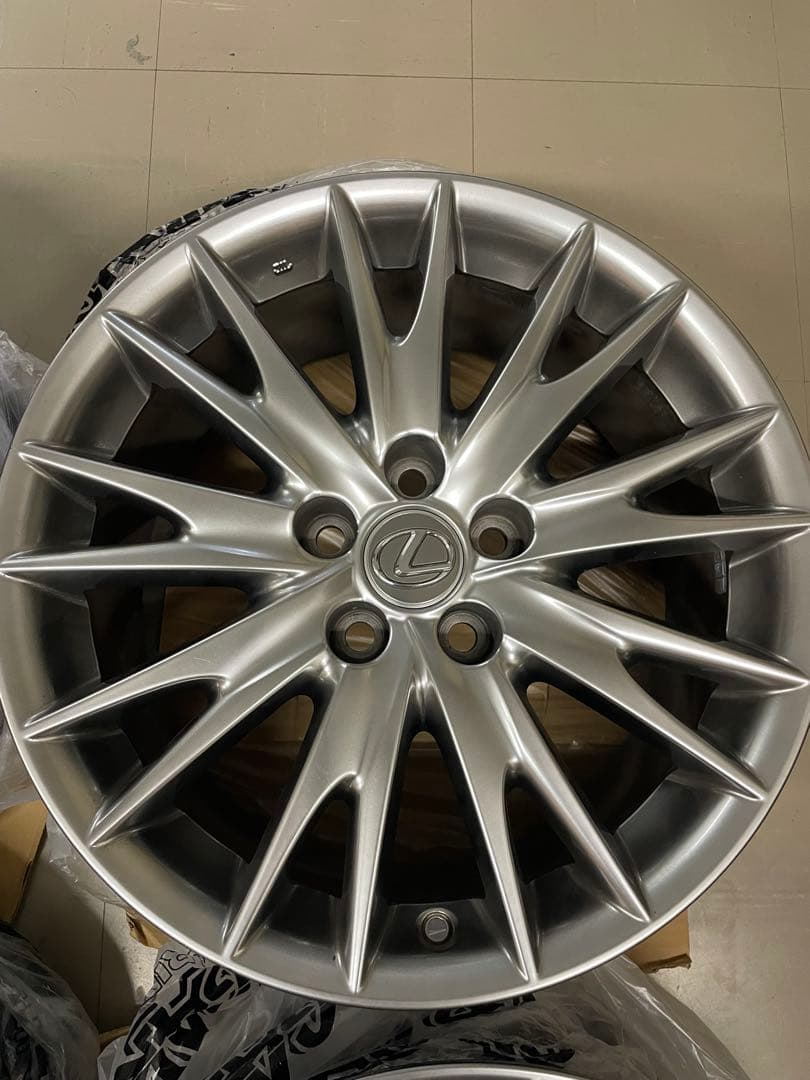 レクサス 18インチ シルバースポークホイール 4本セット GS