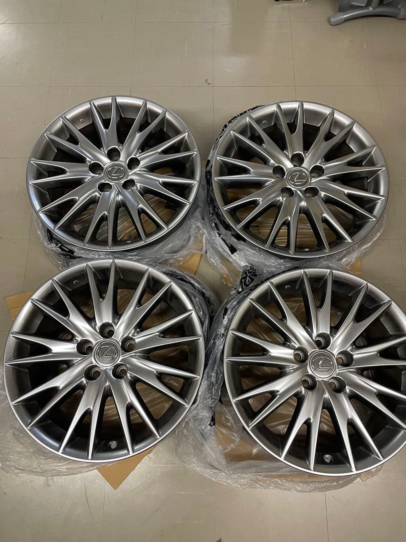 レクサス 18インチ シルバースポークホイール 4本セット GS
