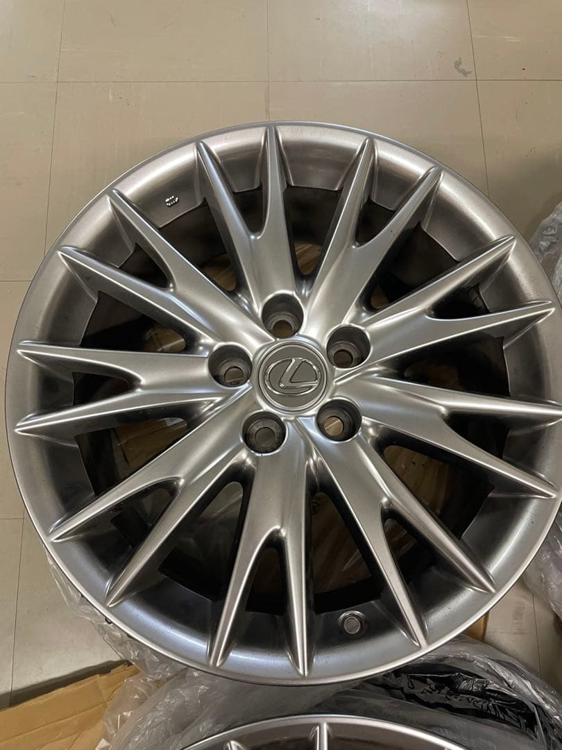 レクサス 18インチ シルバースポークホイール 4本セット GS
