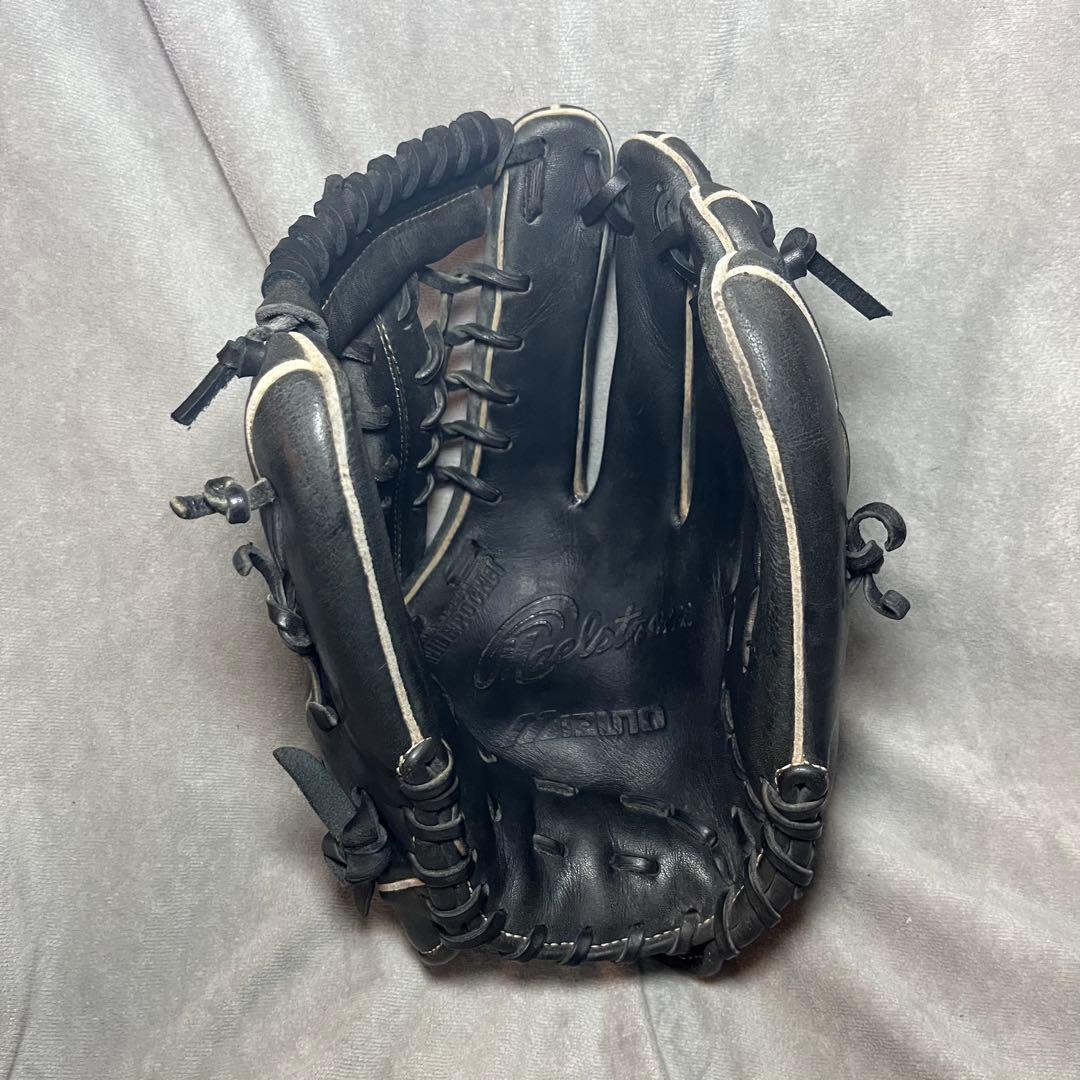 ミズノ　ビューリーグ　ソフトボールグローブ 右投げ用　青ビュー　Mマーク