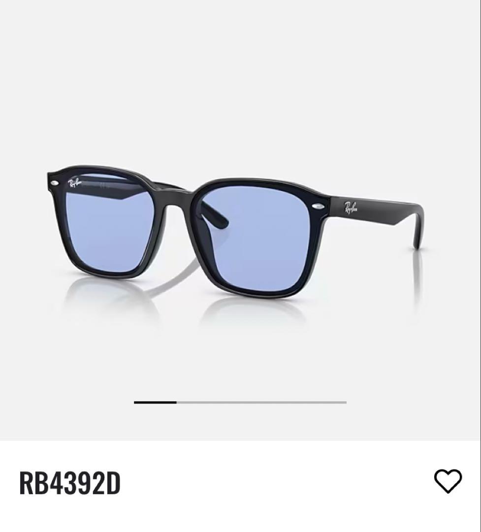 Ray-Ban RB4392D ポリッシュブラック サングラス