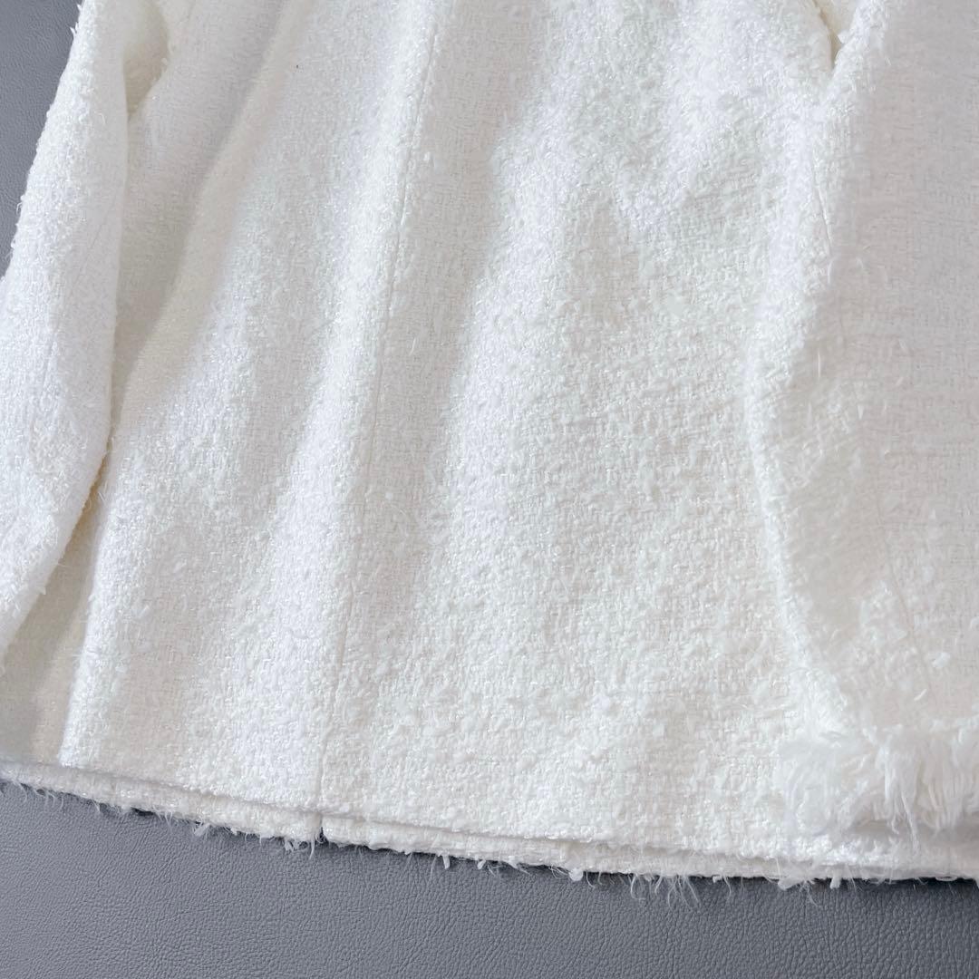 美品✨UNITED ARROWS ファンシーツイード ノーカラー ジャケット