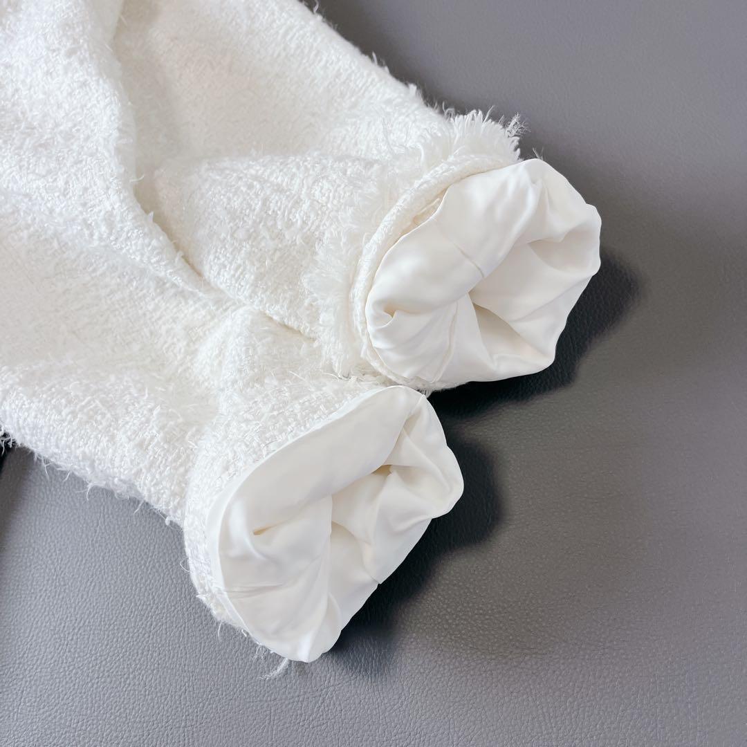 美品✨UNITED ARROWS ファンシーツイード ノーカラー ジャケット