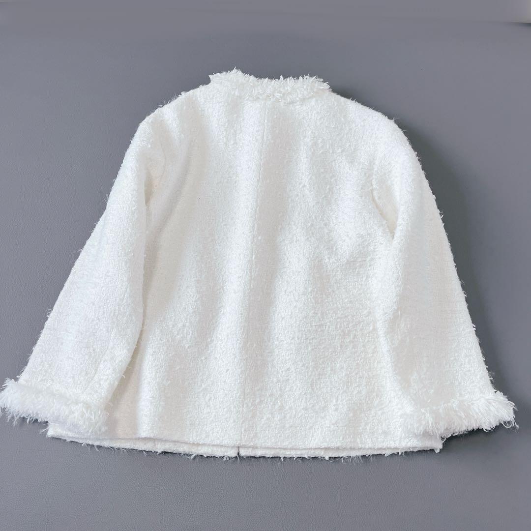 美品✨UNITED ARROWS ファンシーツイード ノーカラー ジャケット