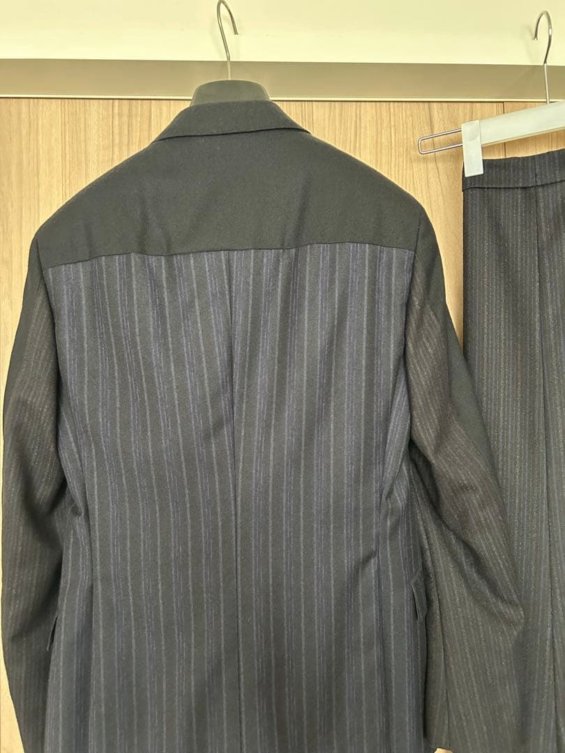 ETRO ストライプスーツ 44 ネイビー