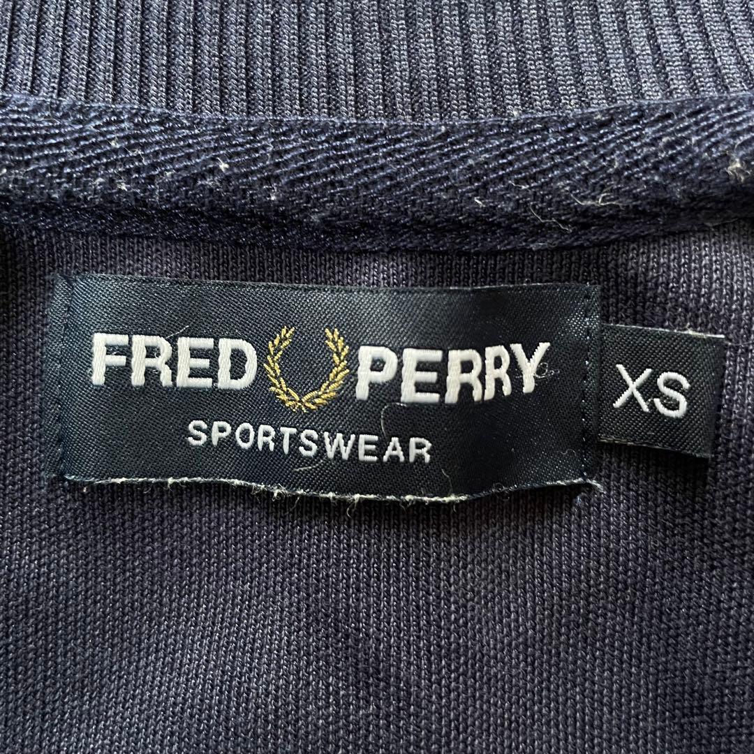 FRED PERRY フレッドペリー トラックジャケット サイドロゴ ネイビー