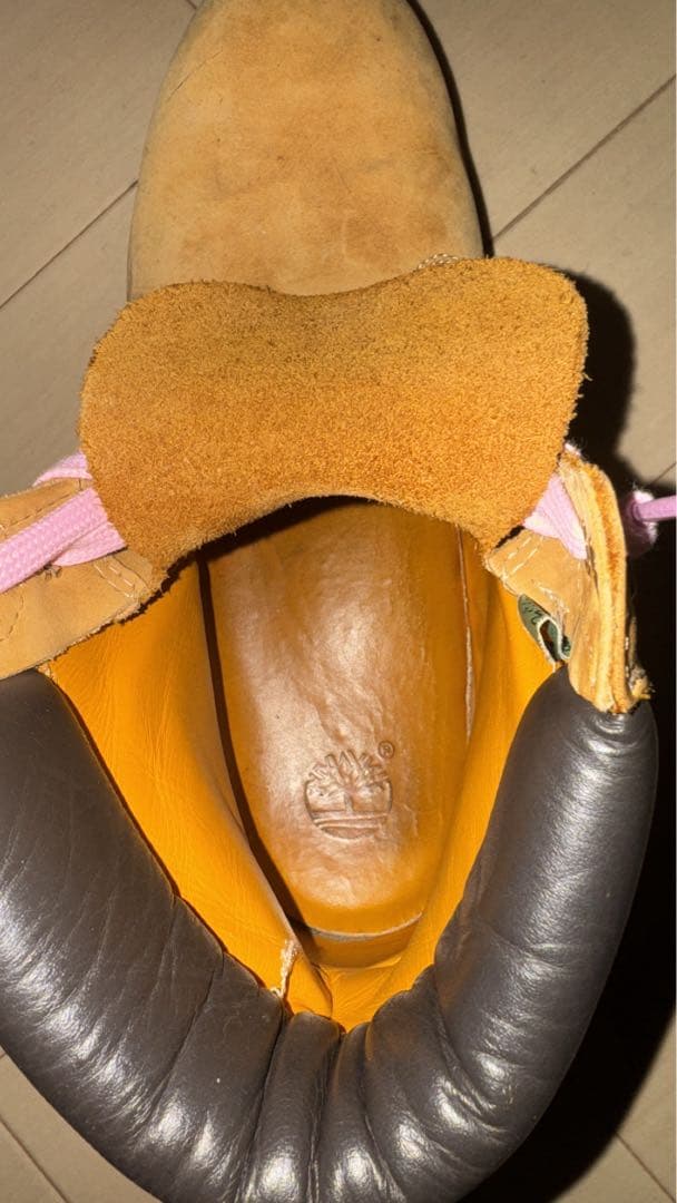 Timberland スエードハイカットブーツ ベージュ