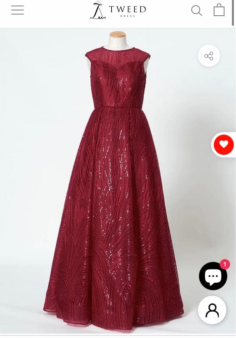 ツイード　ドレス