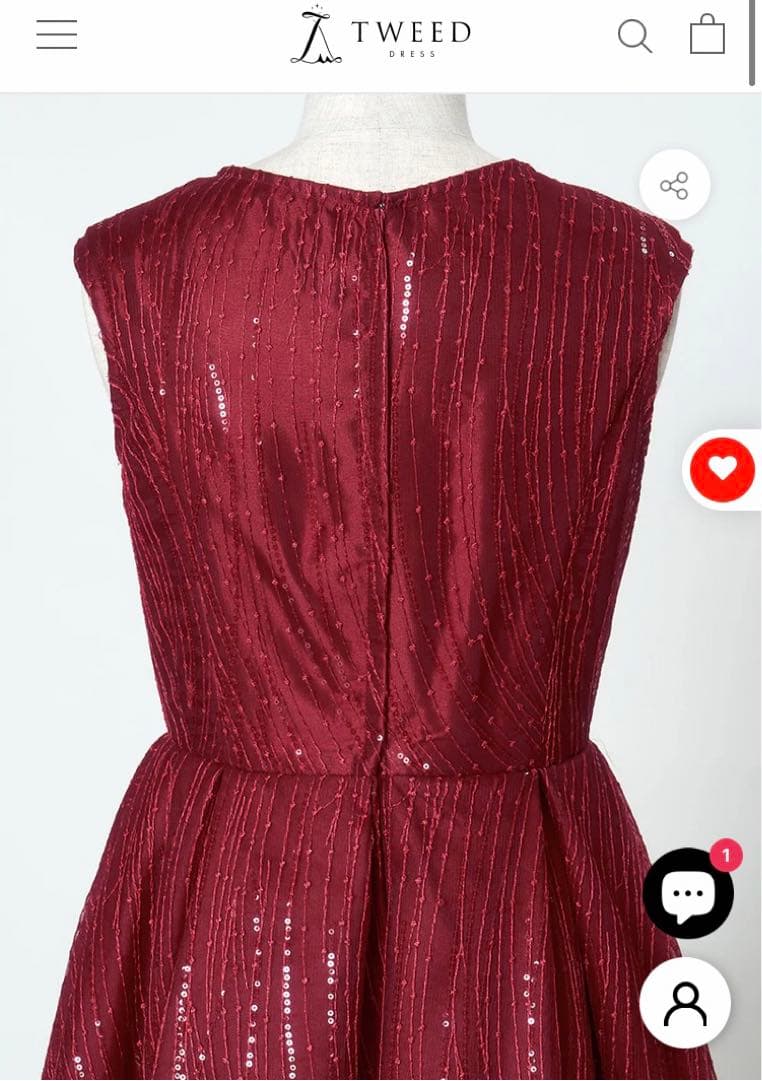 ツイード　ドレス