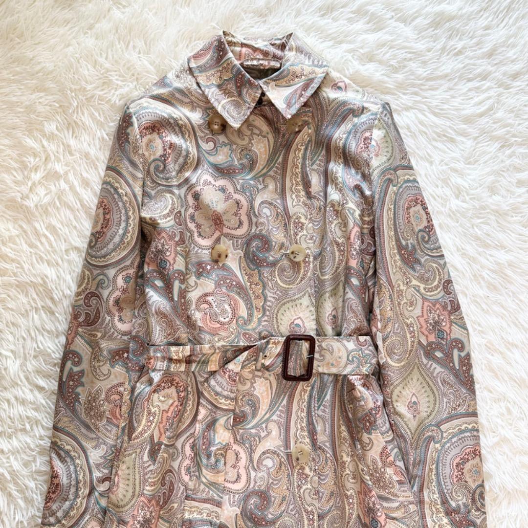 ETRO エトロ ペイズリー柄 トレンチコート