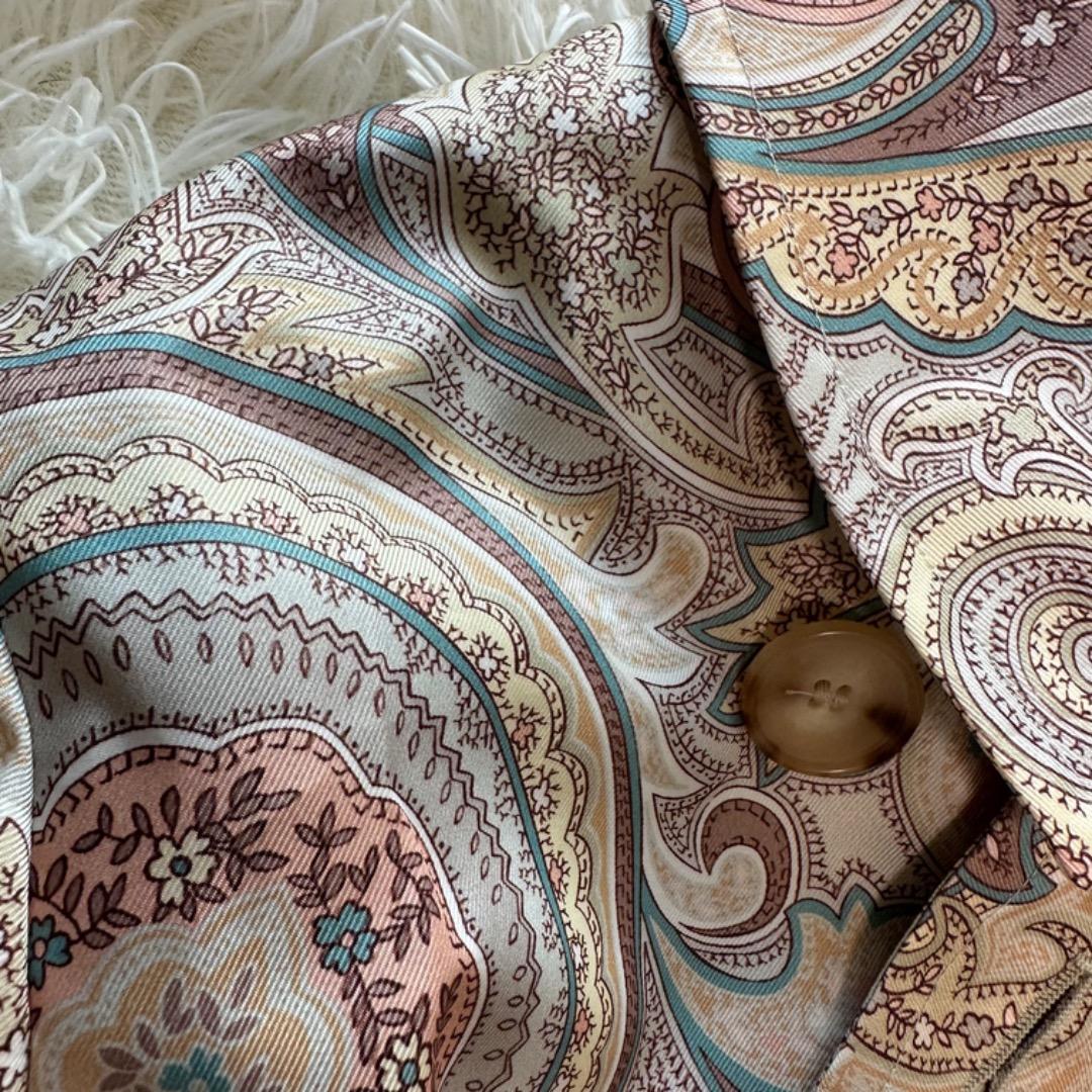 ETRO エトロ ペイズリー柄 トレンチコート