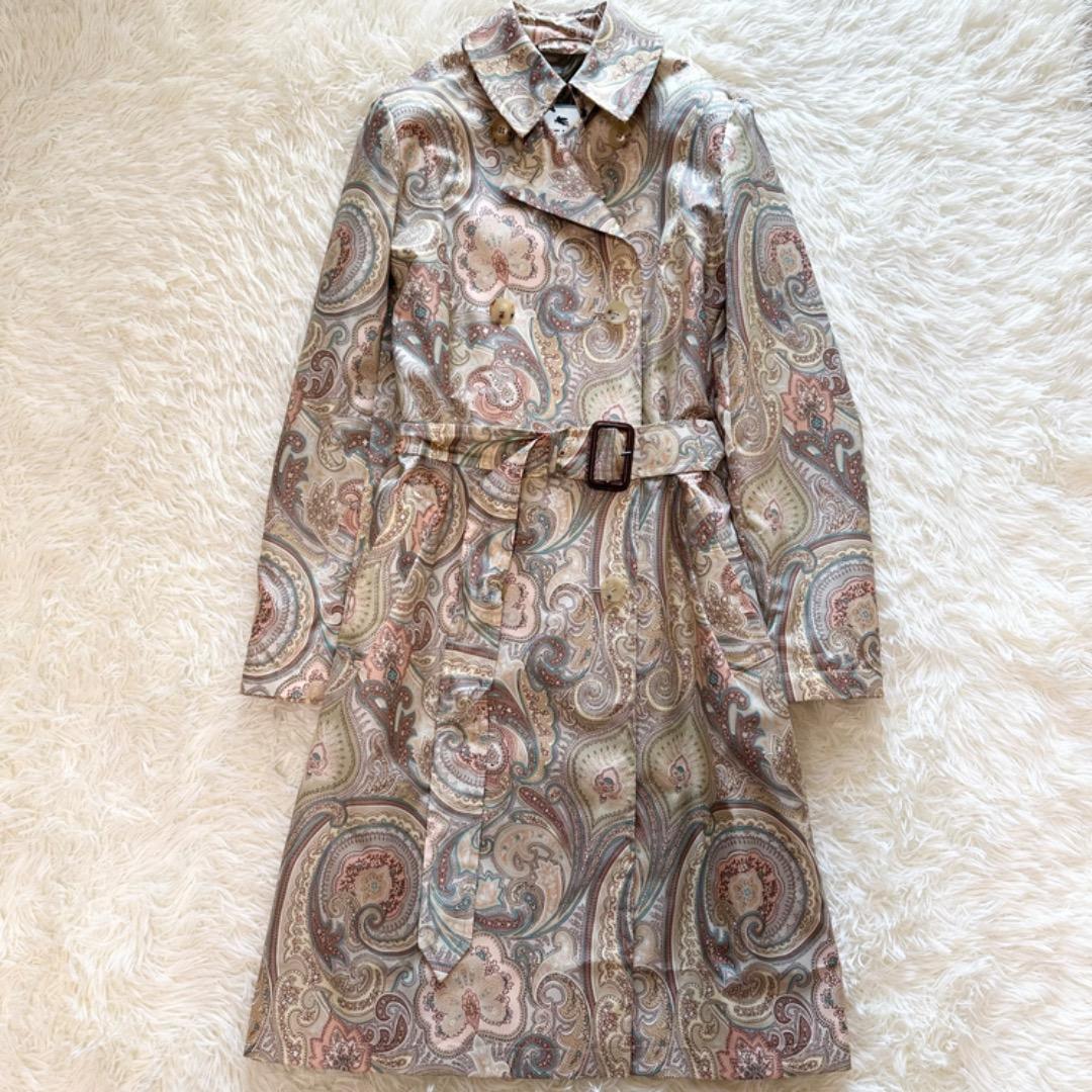 ETRO エトロ ペイズリー柄 トレンチコート
