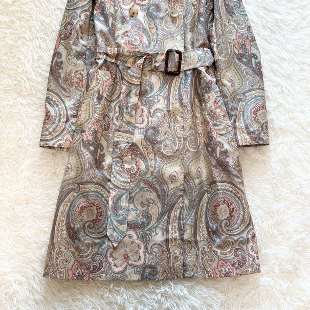 ETRO エトロ ペイズリー柄 トレンチコート