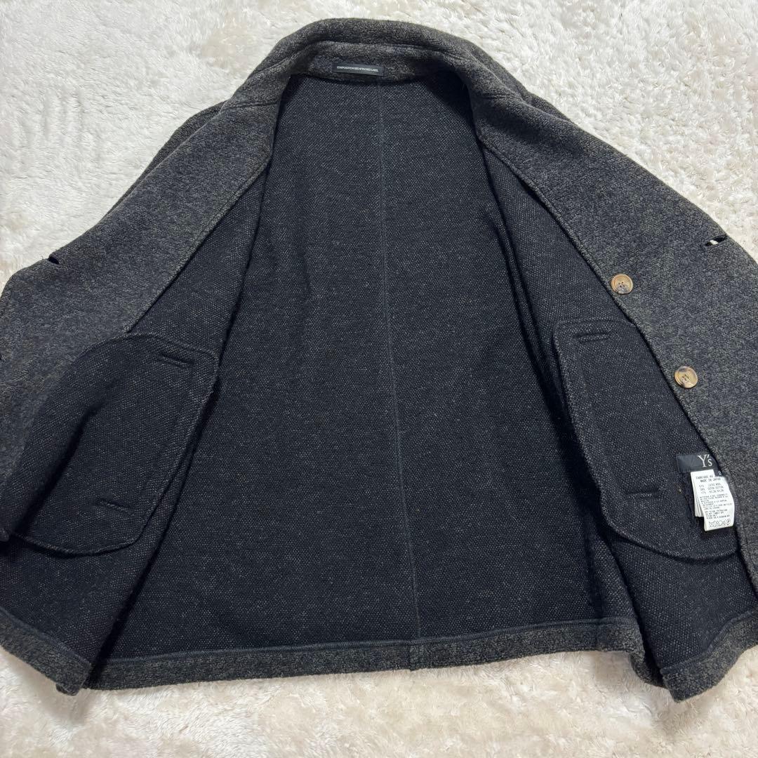 Y's ウール ダブルブレストピーコート サイズ2 ヨウジヤマモト 日本製大きめ