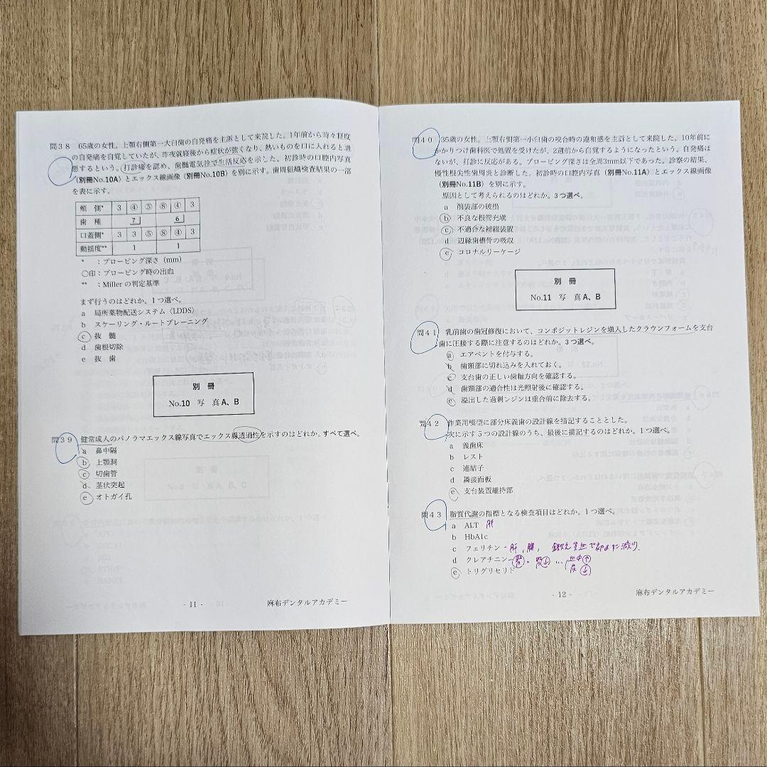 麻布デンタルアカデミー 118回 歯科医師国家試験 プレ国試ゼミ テスト180