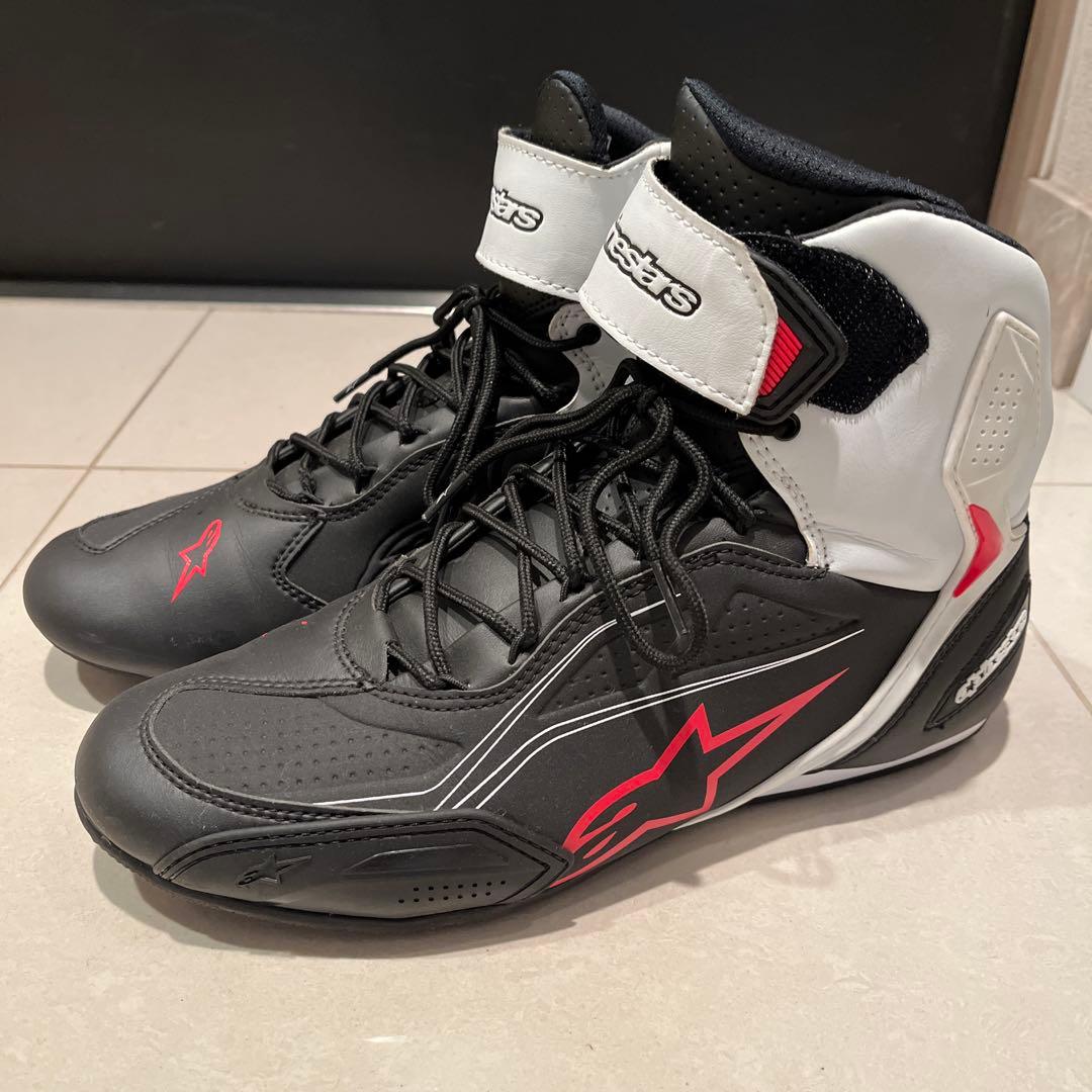 Alpinestars バイク用ブーツ ブラック/ホワイト/レッド 27.5cm