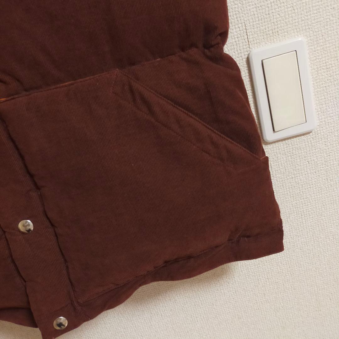 クレセントダウンワークス 希少 リバーシブル コーデュロイ ダウンベスト USA