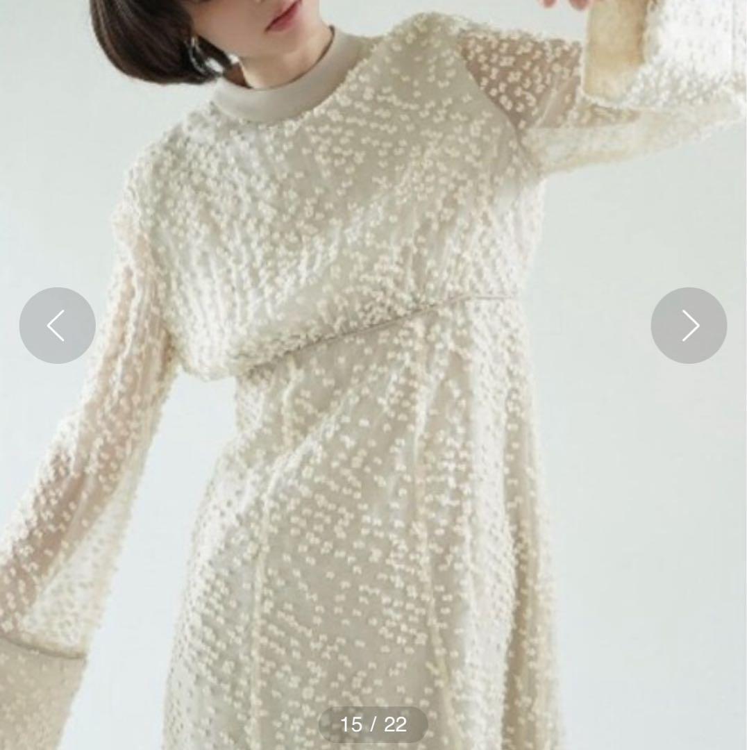 ▼未使用✨美品✨CLANE クラネ スノードットジャガードワンピース ドレス