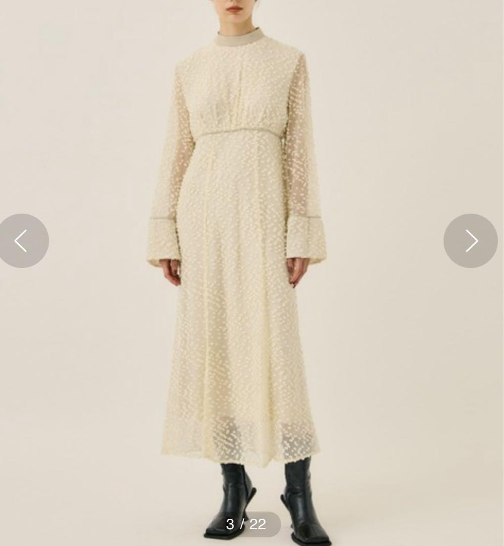 ▼未使用✨美品✨CLANE クラネ スノードットジャガードワンピース ドレス