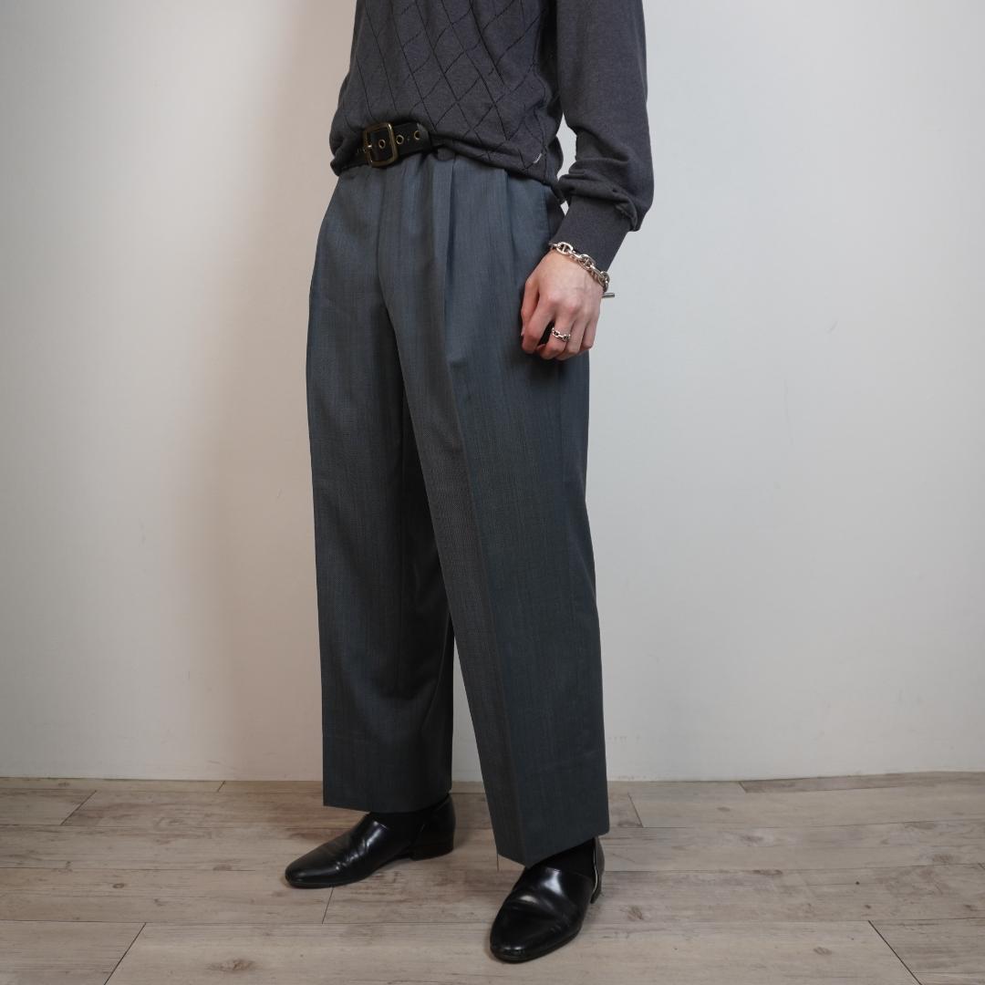 80-90s Christian Dior ２タックスラックスパンツ/VW213