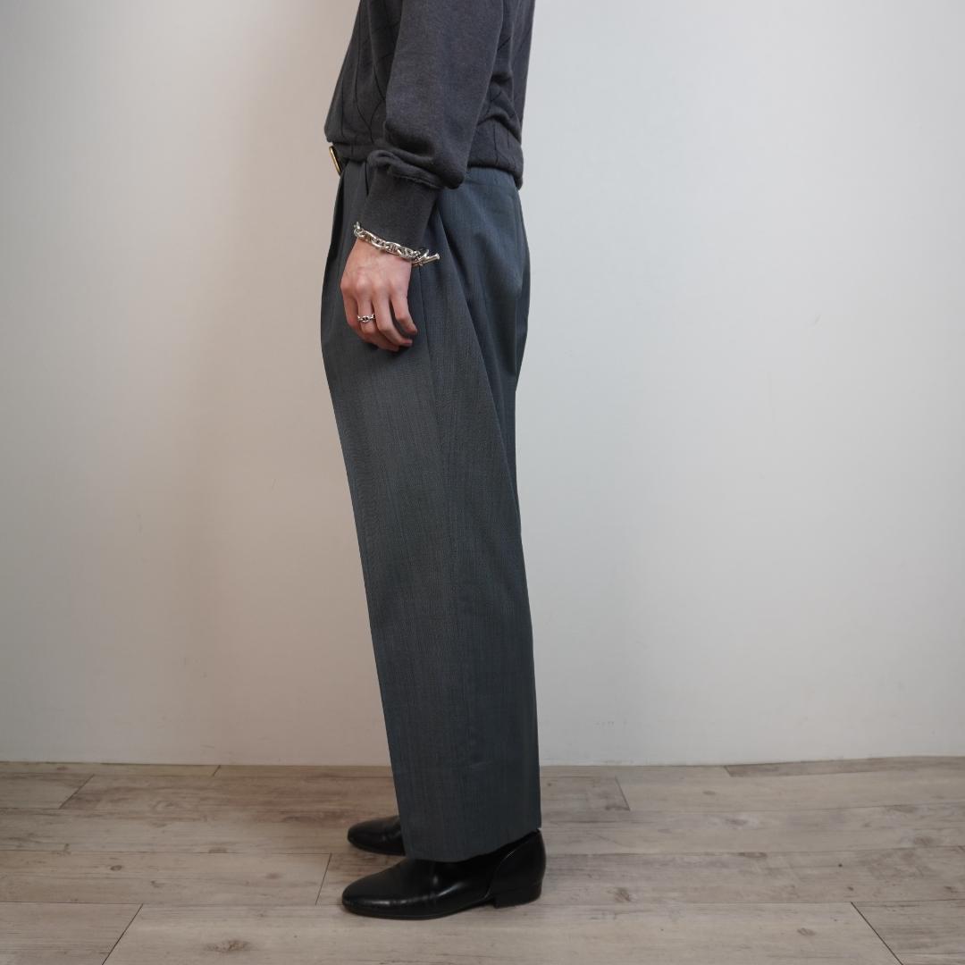 80-90s Christian Dior ２タックスラックスパンツ/VW213