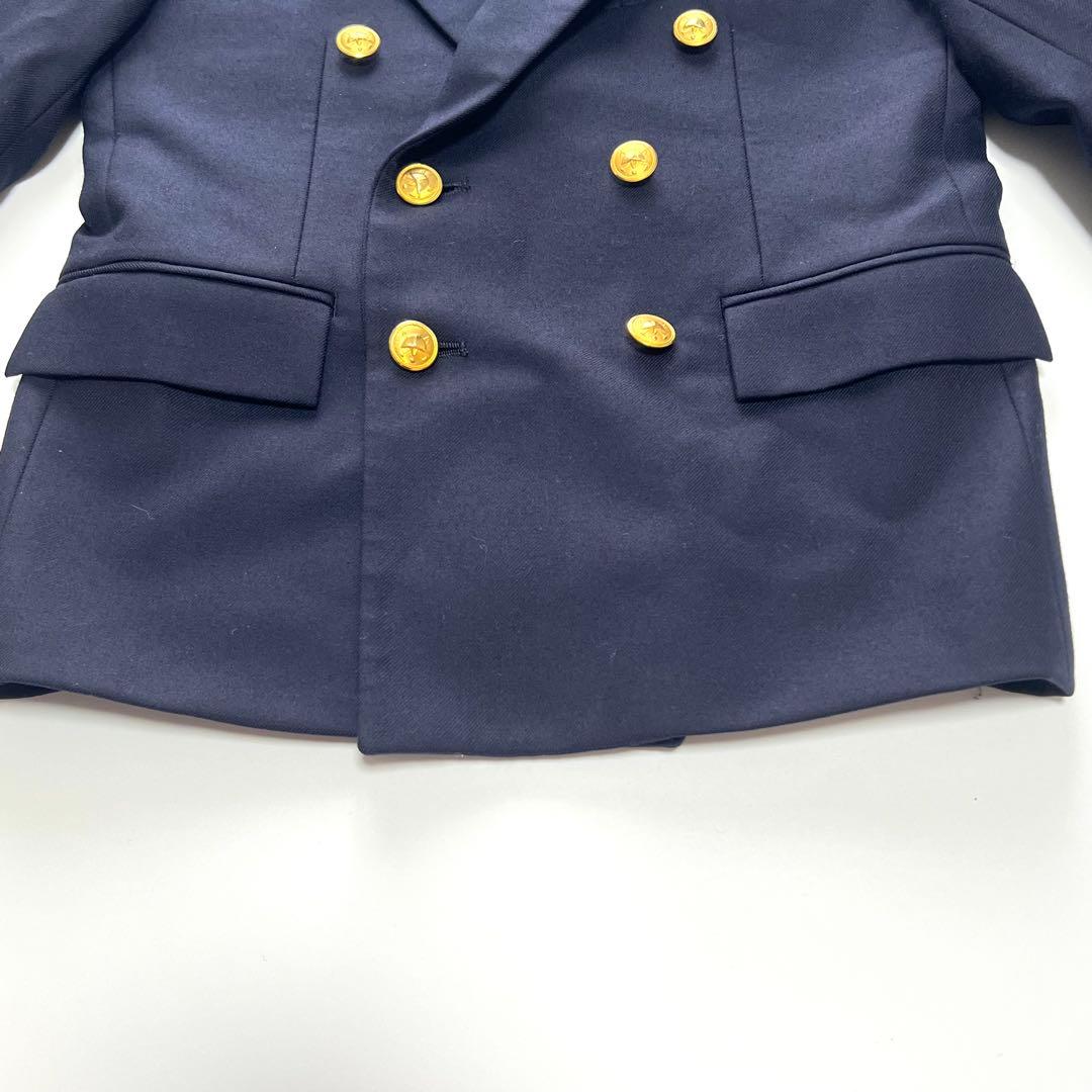 【美品】ポロラルフローレン　キッズ紺ブレスーツ上下セット　金ボタン　130