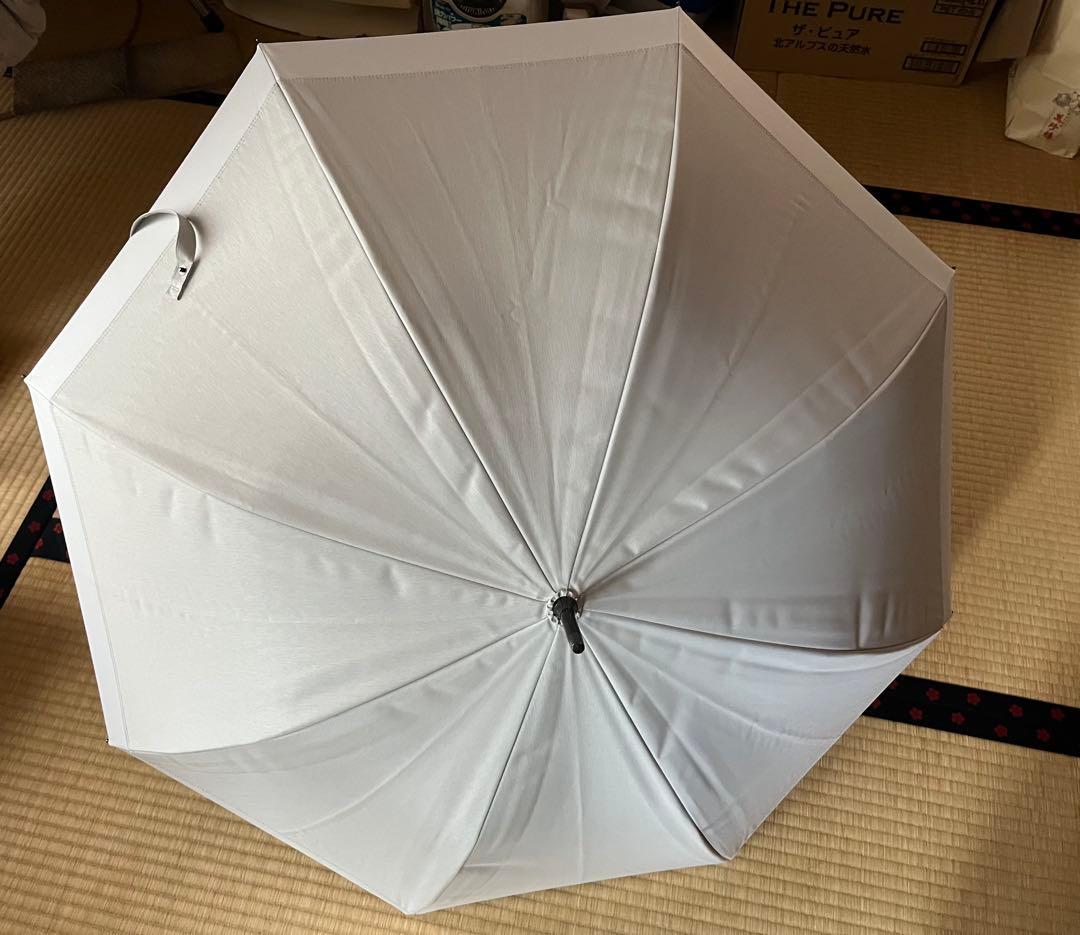 日傘 長傘 サンバリア100 コンビmoku アイボリー　M 竹手元