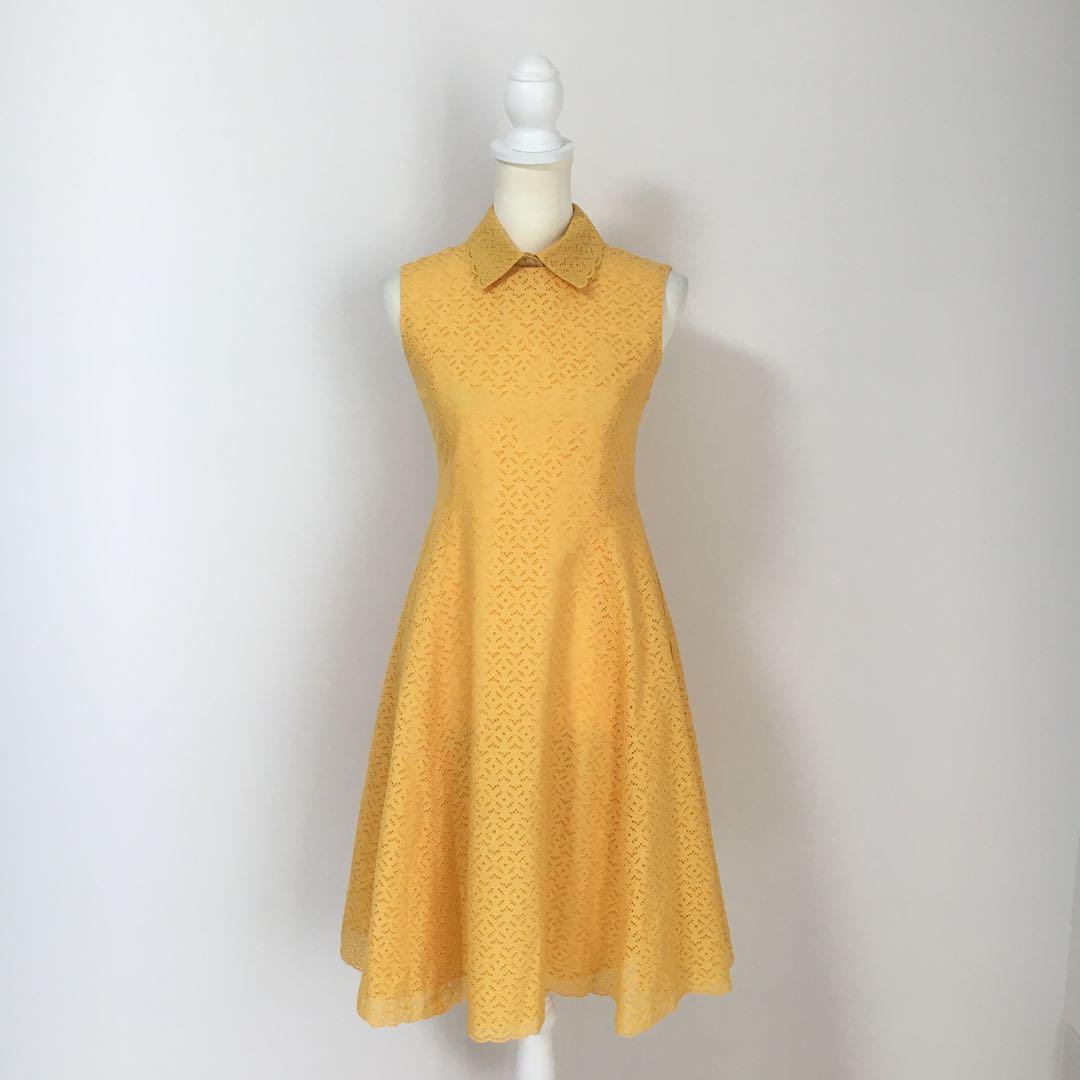 近年未使用　定価19万円　FOXEY フォクシー　ドレス　襟付き　ワンピース