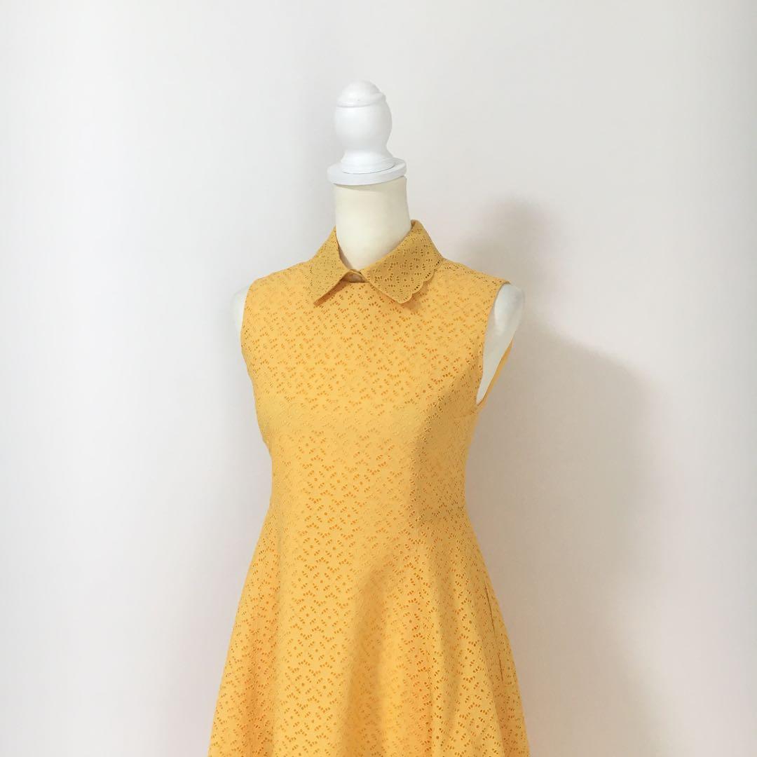 近年未使用　定価19万円　FOXEY フォクシー　ドレス　襟付き　ワンピース