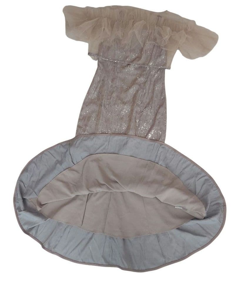 美品✨Leja チュールフリルボレロペイントマーメイドワンピースドレス