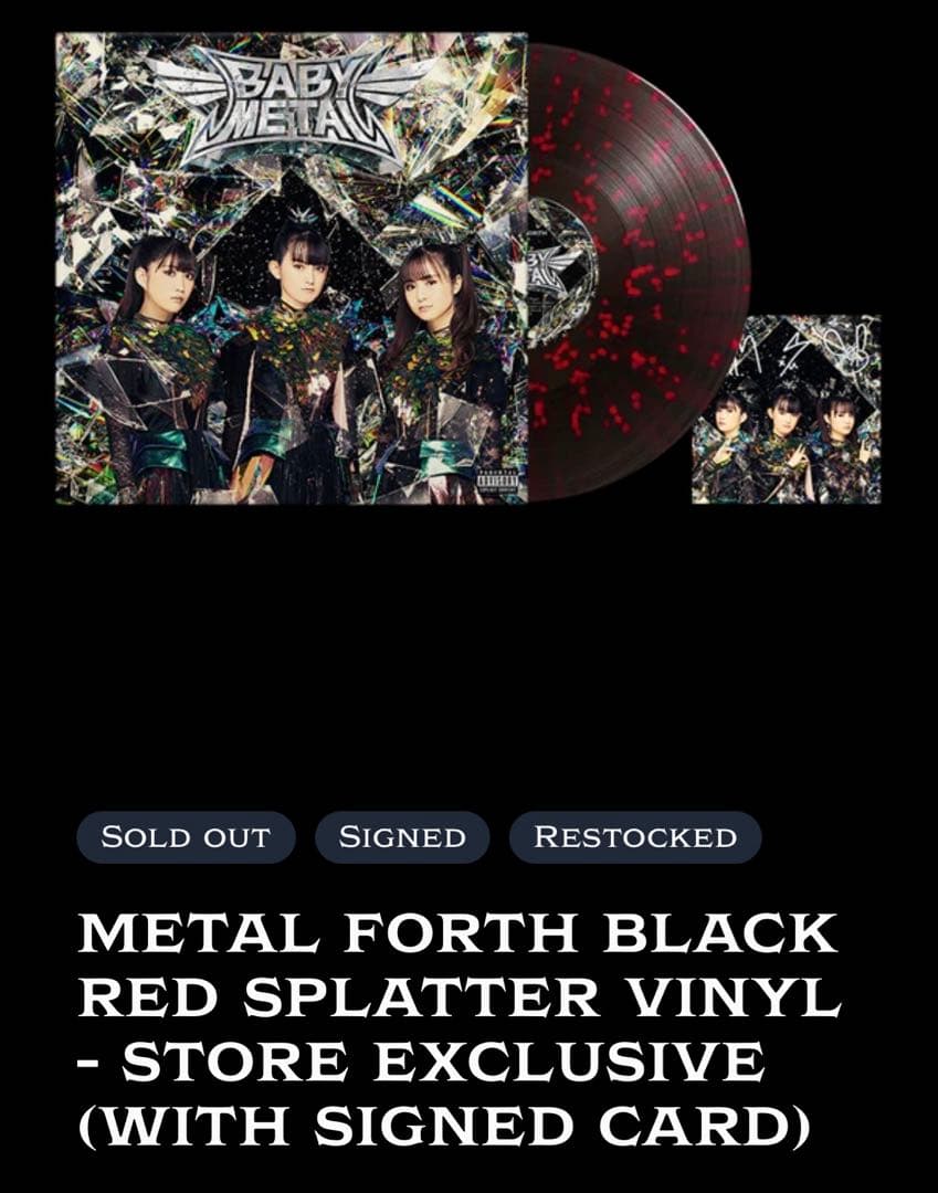 US盤BABYL サインカード付 メンバーver. VINAL