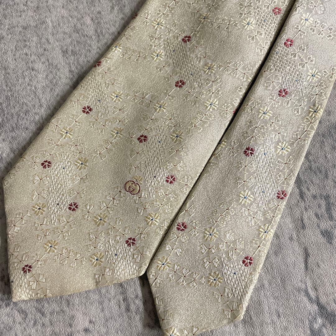 未使用 オッドベスト OLD GUCCI オールドグッチ ネクタイ 濃紺 スーツ