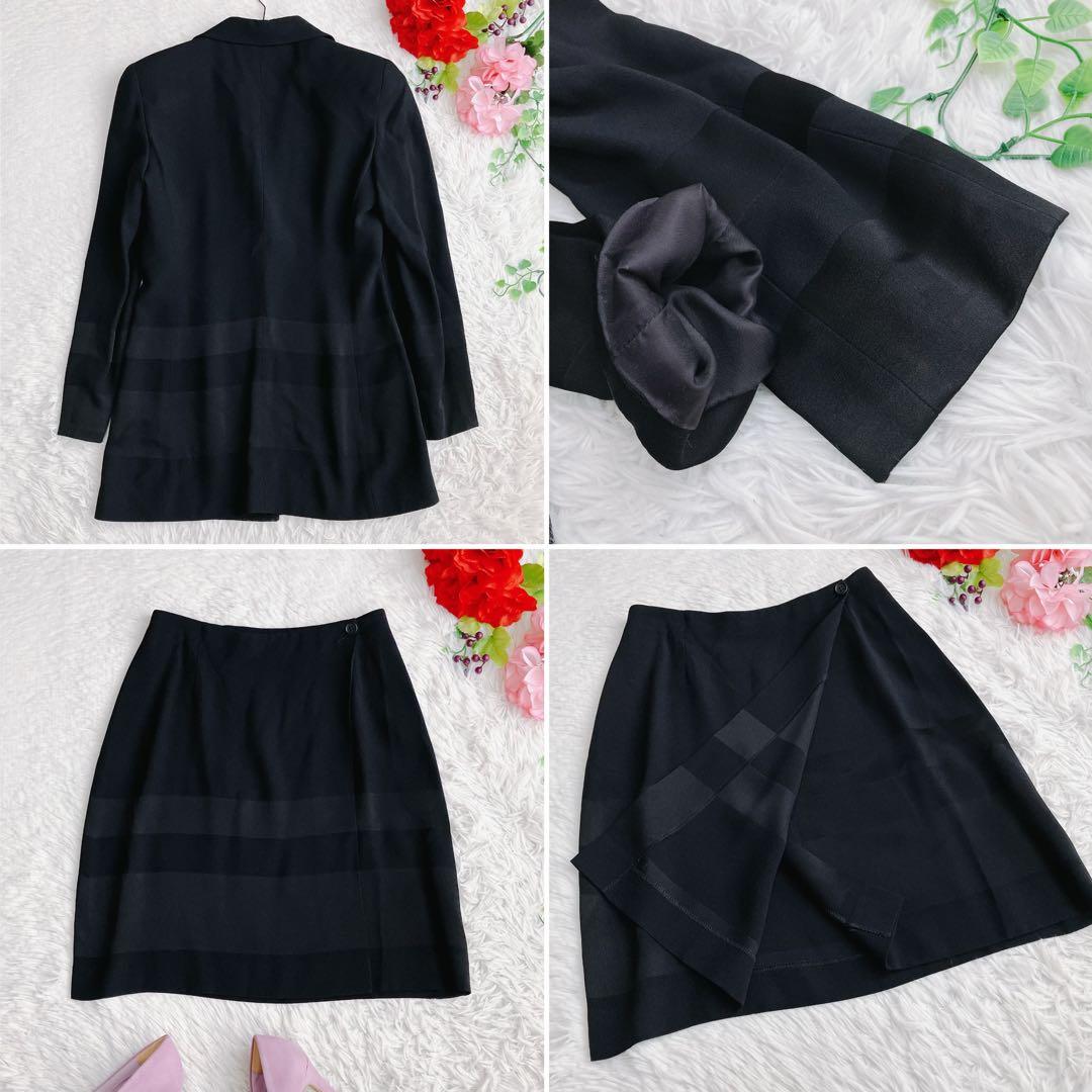 EMPORIO ARMANI★スカートスーツ ロングジャケット ラップスカート