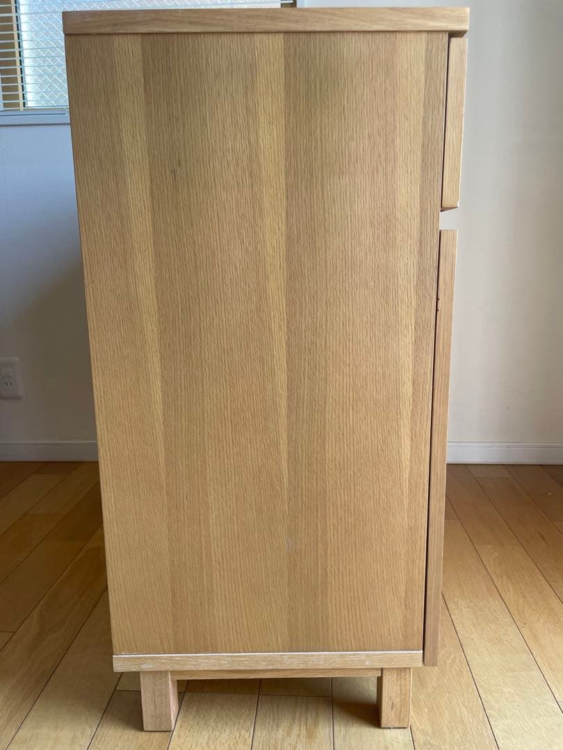 無印良品　オーク材キャビネット 3