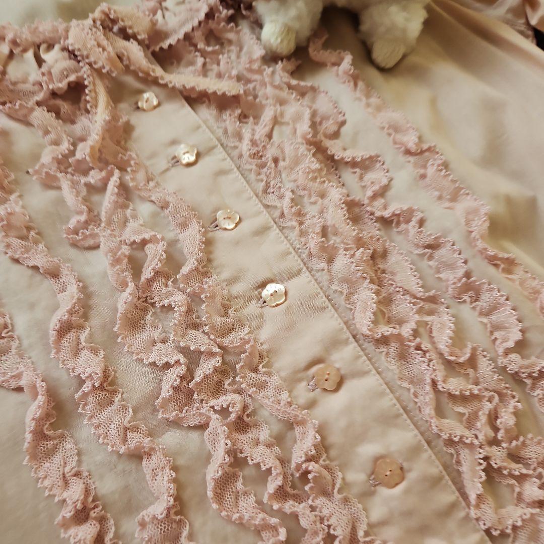 ★ピンクハウス★❤️阪神限定被せ段々ミディワンピース✨ピンク✨綿ローン