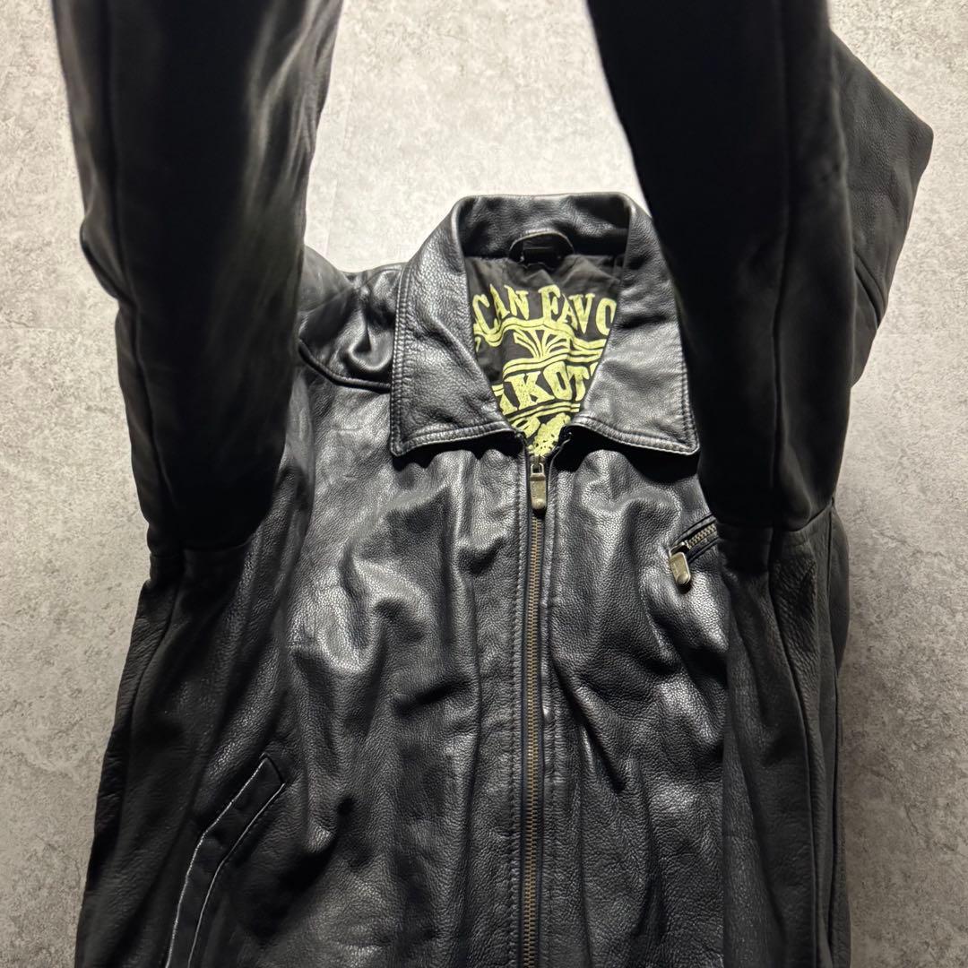 【90s vintage】DAKOTA L フライトジャケット　L 短丈　本革