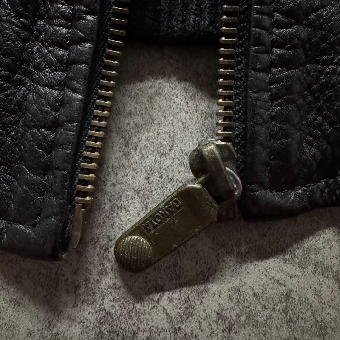 【90s vintage】DAKOTA L フライトジャケット　L 短丈　本革