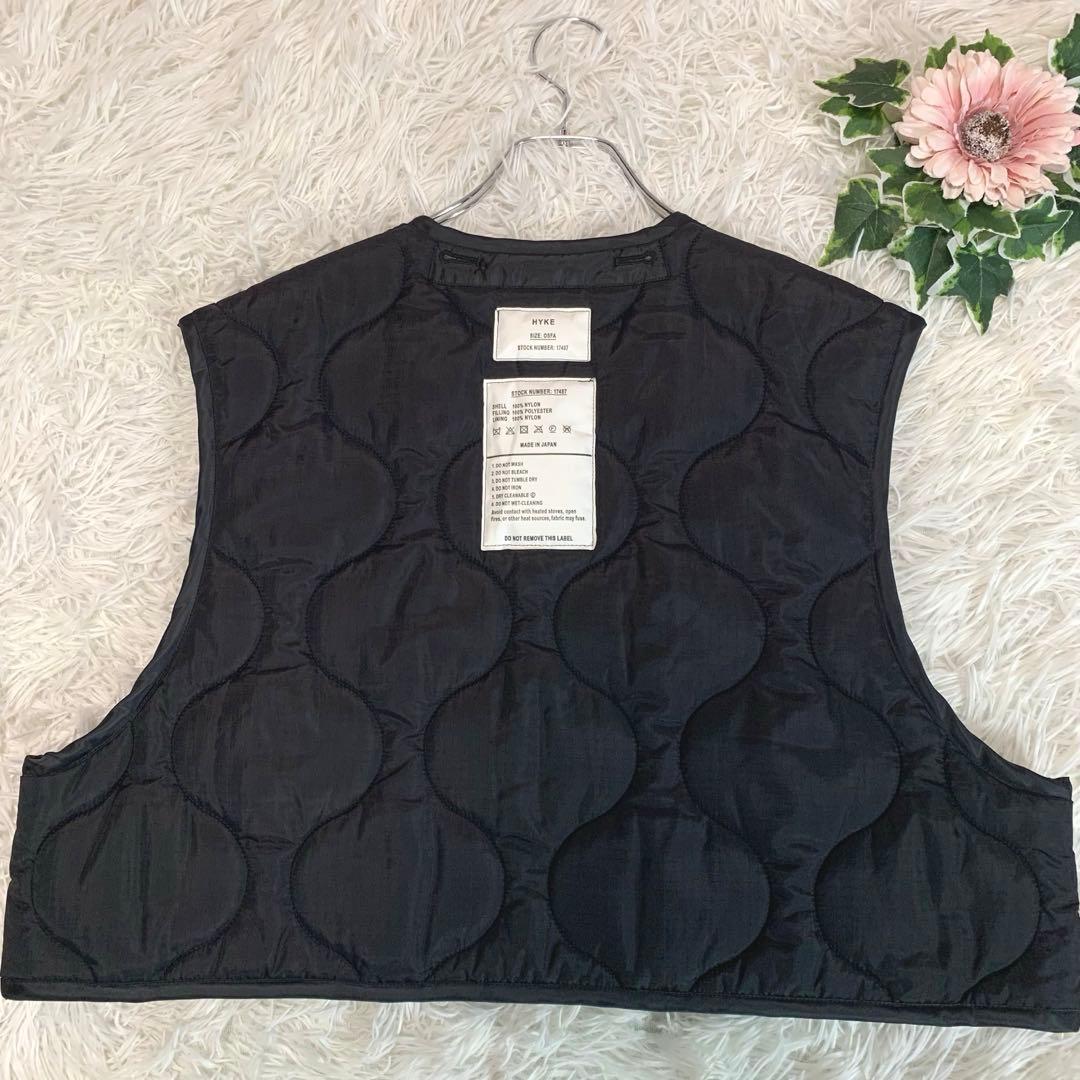 専用♡HYKE【2024年◆QUILTED CROPPED VEST/ベスト】黒