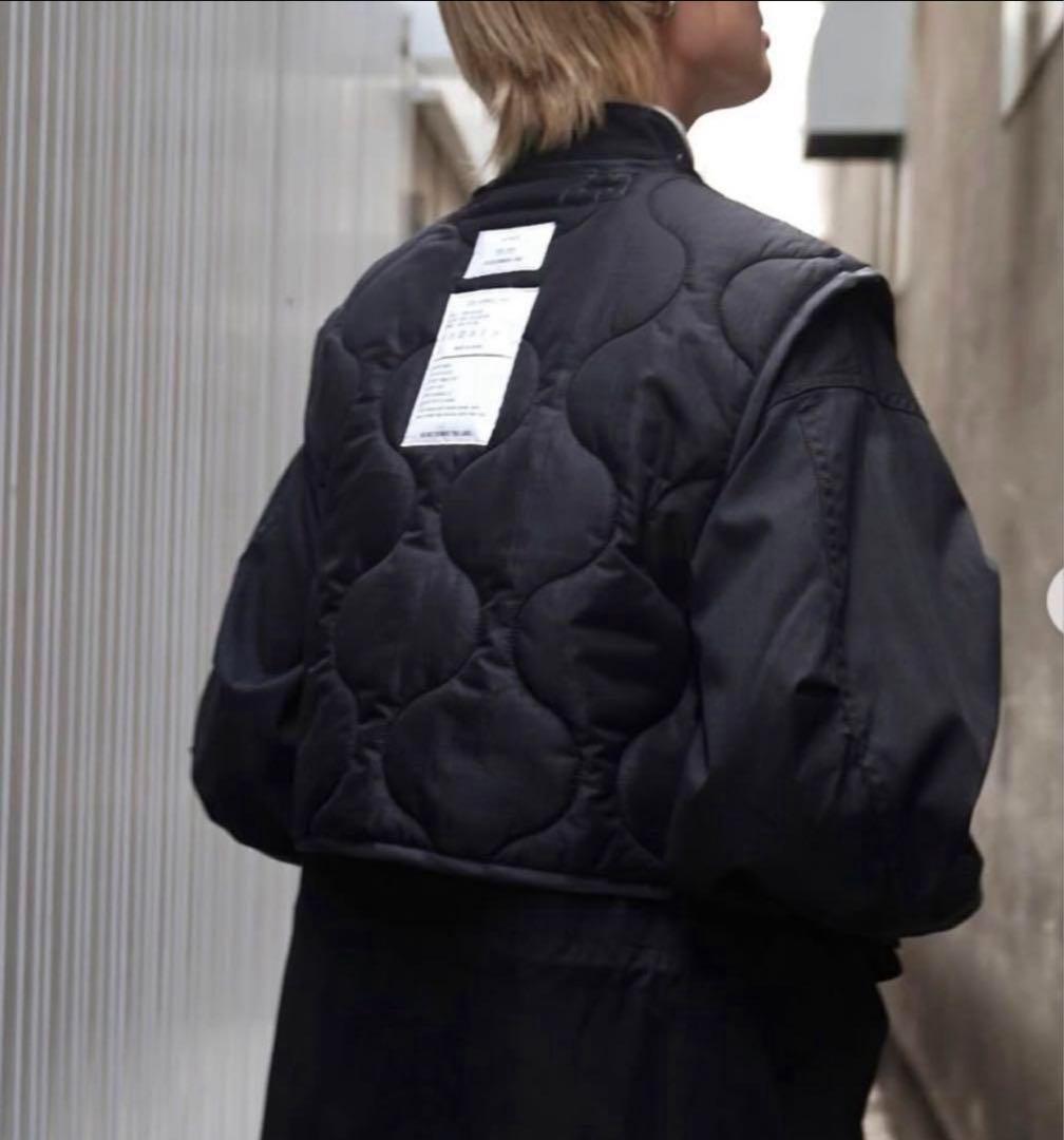 専用♡HYKE【2024年◆QUILTED CROPPED VEST/ベスト】黒