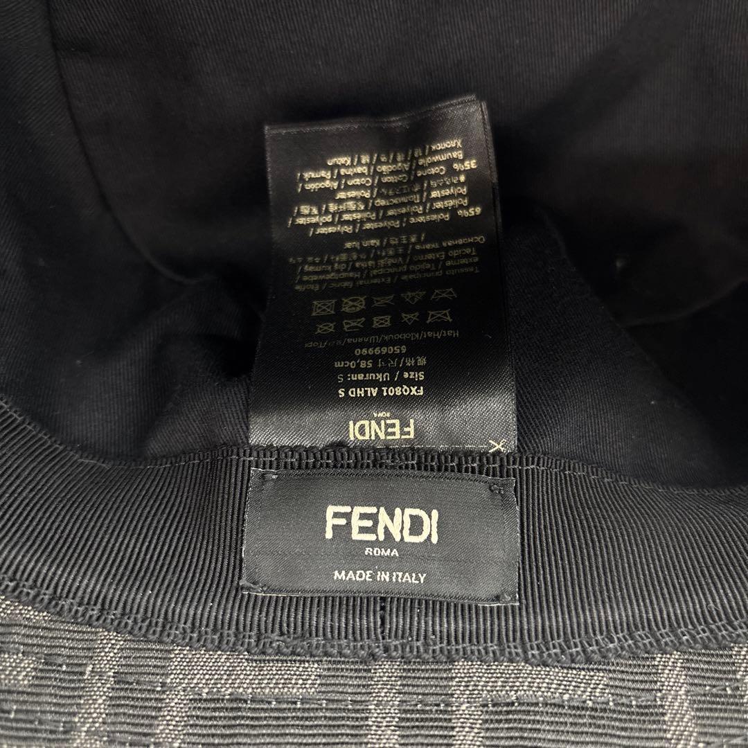 FENDI FFロゴ バケットハット Sサイズ