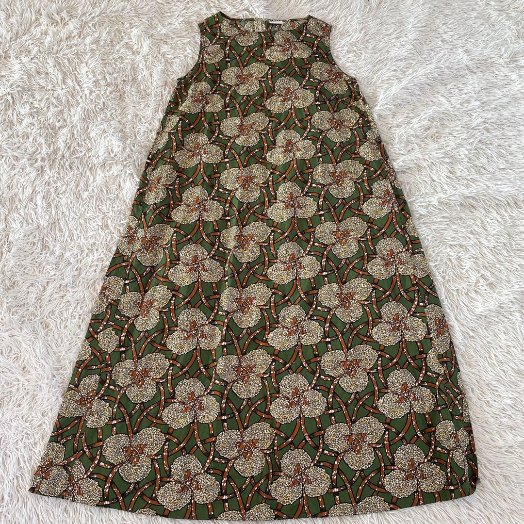 美品　LE GLAZIK（ル グラジック）　総柄　ロングワンピース