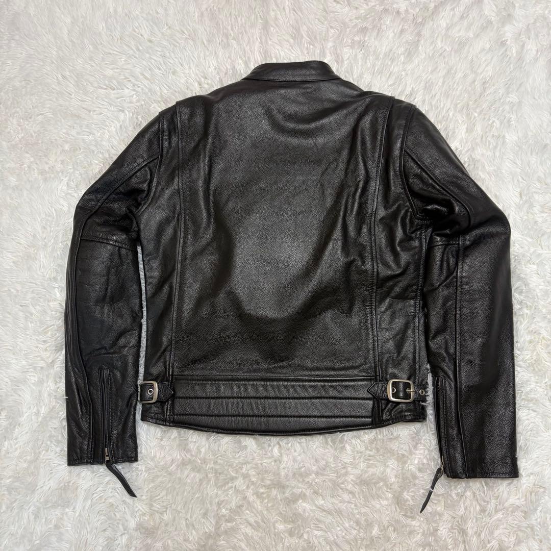【タグ付き】MOTO FIELD 水牛革 ライダースジャケット L パッド入り