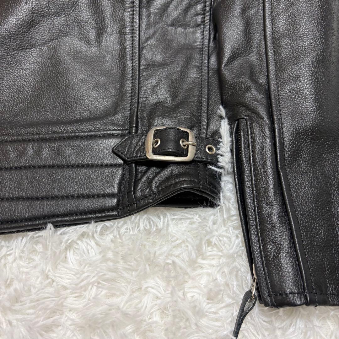 【タグ付き】MOTO FIELD 水牛革 ライダースジャケット L パッド入り