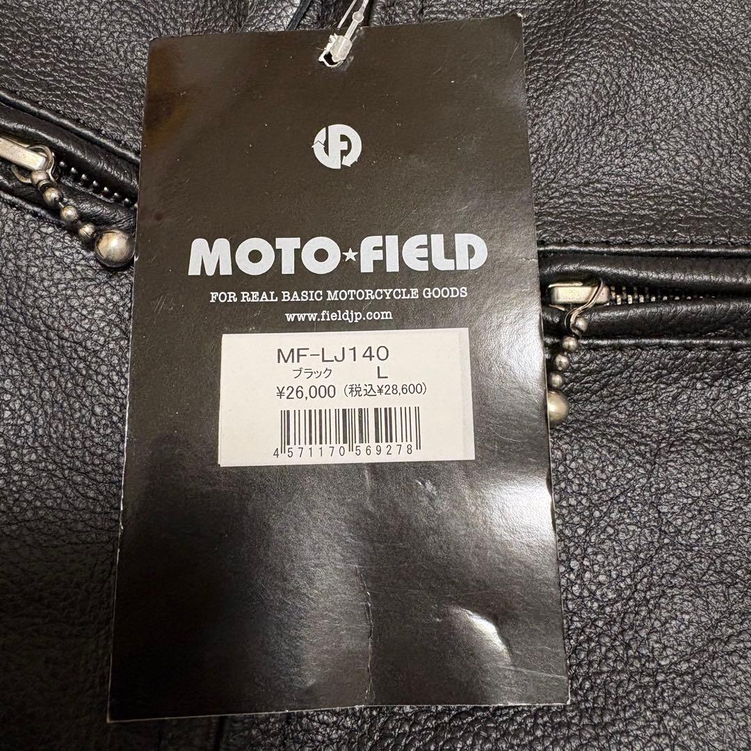 【タグ付き】MOTO FIELD 水牛革 ライダースジャケット L パッド入り