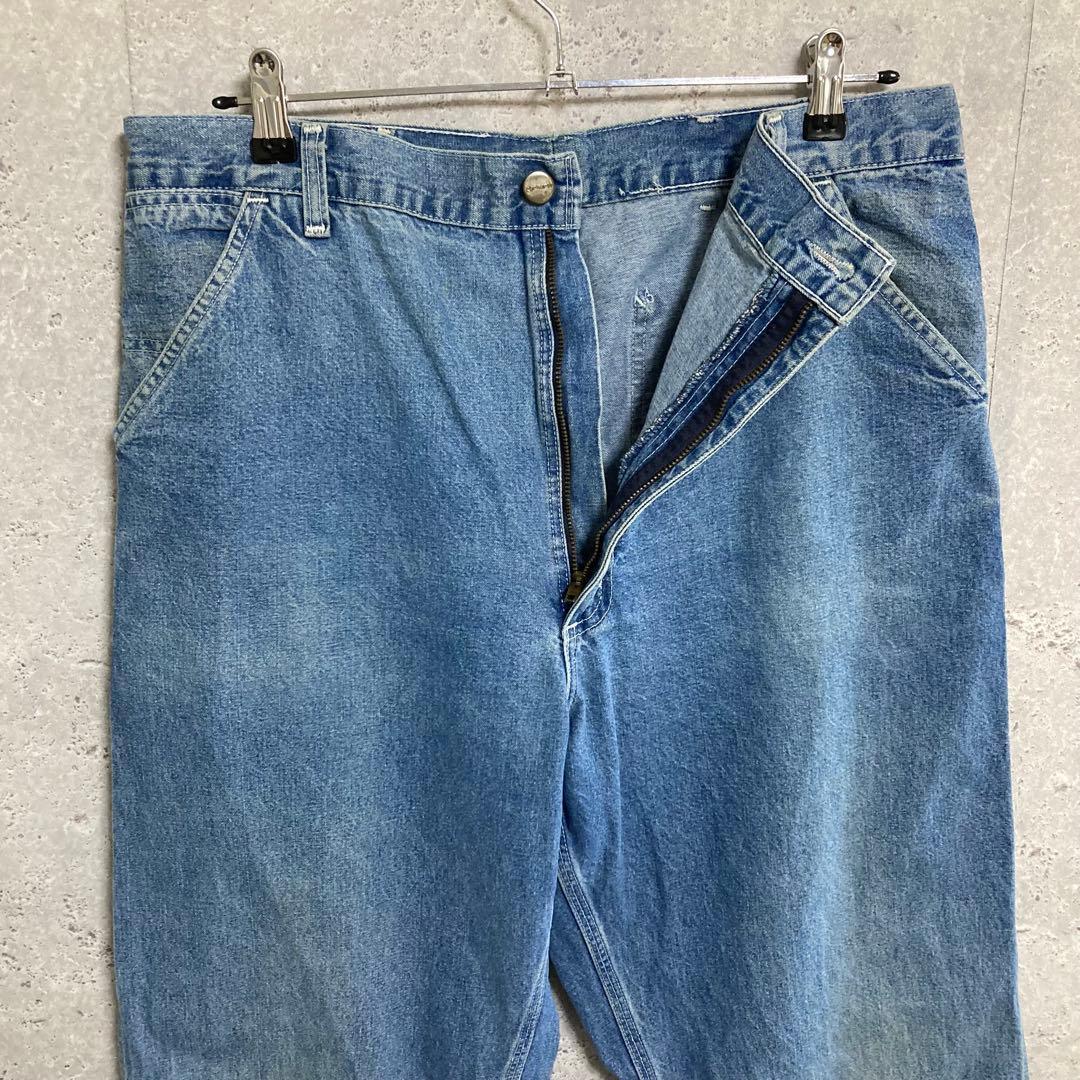 カーハート　90s USA製 ペインターパンツブルーデニムジーンズW38 L34